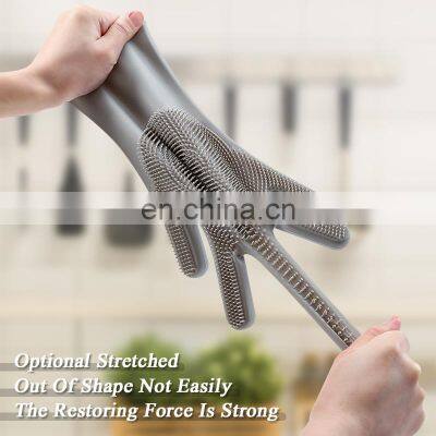 Household Bathroom Use Bath Rubber Safety Pet Grooming Gloves