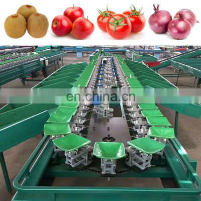 Automatic vegetable grading sorting machine auto industrial vegetables weight sorter grader line equipment cheap price for sale