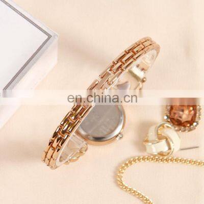 JW 8312 Lady's Quartz Analog Charm Diamond Stainless Steel Strap Elegance Bling Lady Watch photo-4