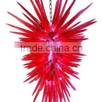 Red Glass Chandelier photo-5