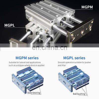 MGPM12X10 MGPM12X20 MGPM12X25 MGPM12X50 MGPM12X75 MGPM12X100 MGPM12X125 Tri-rod MGPL TCM TCL Pneumatic Cylinder photo-5