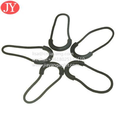 U Style Black Inject Zipper Pulls Rubber Plastic ZIP Tags Luggage Zipper Slider Cord Zipper Ends photo-3