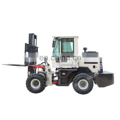 China Hengwang Forklift Truck Diesel Forklift 4*4 Off-Road All Rough Terrain Forklifts with Attachments