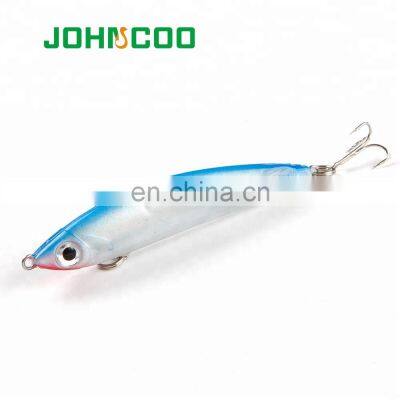 JOHNCOO Soft Bait Pencil 80mm 14.9g Sinking Pencil Lure Depth Pencil Fishing Lure