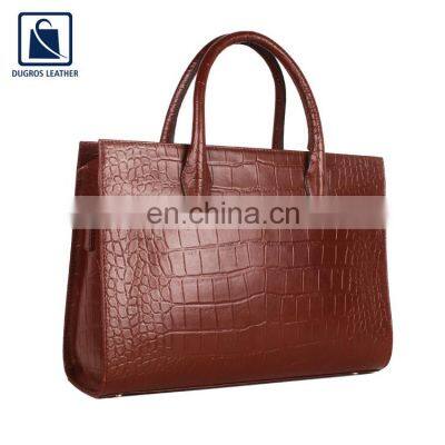 Chairman Lining Zipper Closure Type Stylish and Elegant Look Fashion Women Genuine Leather Handbag