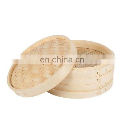 Chinese Dumplings Bamboo Steamer Cooker With Lid Steamer Fish Rice Vegetable Basket Kitchen Cooking Tools photo-3
