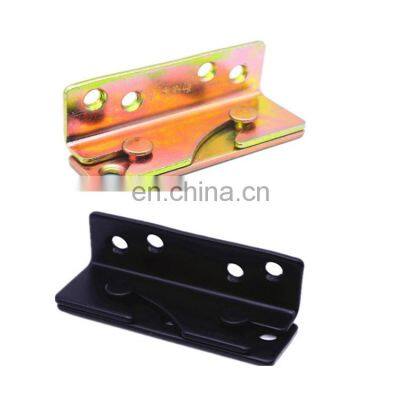 Powder coated custom hardware stainless steel bed rail corner brackets