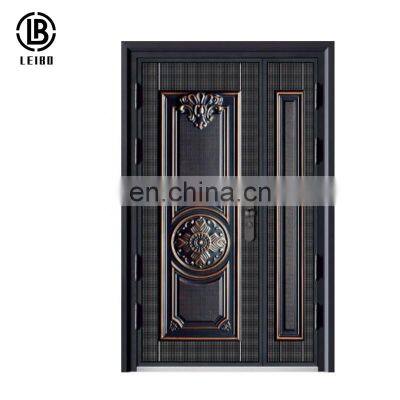 Aluminum steel doors material with bulletproof casting cheap aluminum door, double swing security bulletproof door