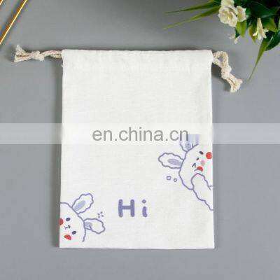 Bolsas De Joyeria Con Logotipo Envelope Earring Cotton Dust Bag Bolsa Para Joyas White Canvas Jewelry Pouch for Jewelry photo-2