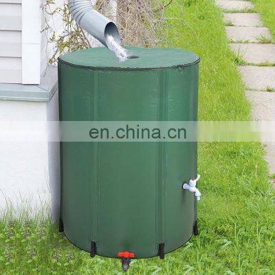 100 Gallon Foldable Car Water Barrel Portable Rain Barrel Water Collector Tank With Diverter photo-5