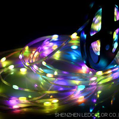 Wholesale Smart Leather string Light Factory Direct Sales Christmas Led Rgb Smart String Lights Music Rhythm