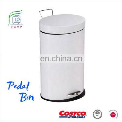 High Quality Stainless Steel Waste Bin Pedal Dustbin Step Bin With Soft Close Cover
