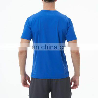 New Arrival Plus Size Breathable Ice Silk Solid Color Fitness Gym Shirt For Men Blank Workout Running Sportswear Casual T-Shirt photo-5