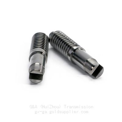 Hobbed worm gear, automotive engine worm shaft