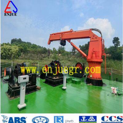2t/8m Electric Hydraulic Telescipic Foldable Marine Crane Lifting Cargo Machine Ship Crane With CCS BV ABS RS Dnv Appoved for Sale photo-5