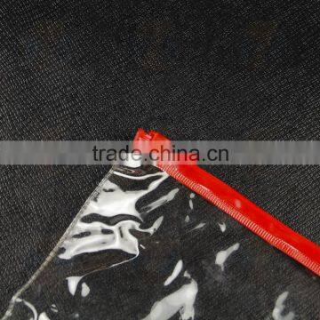 A4 Clear Pvc Zipper File Bag a5 Clear Pvc Document Bag With Red Zipper B5 Pvc Envelope Bag With Card Pouch photo-4