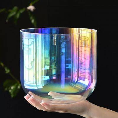Sound Healing Wind Chime Handle Crystal Singing Bowl Quartz Set Chrystal Rainbow Meditation photo-5