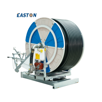 JP90-450 Agricultural Hose Reel Irrigation Drum System 90mm tube diameter 450m length