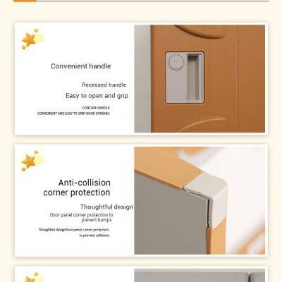 Armario de almacenamiento para niños a prueba de agua de plástico ABS – Solución de almacenamiento ecológica y sin olor para escuelas y gimnasios photo-3