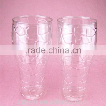 550ml world cup clear plastic slush cup for drinking