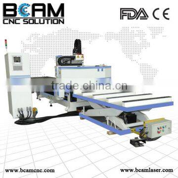 Loading and unloading cnc router machine