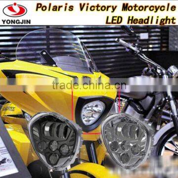 Aluminum housing IP67 light led lamp led spot headlight for Polaris Victory motorcycle