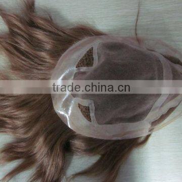 6 inch thin skin human hair toupee hair pieces hand injected lace wigs
