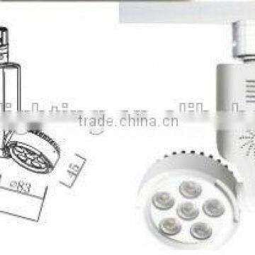 3years Warranty 6X1W+6X1W LED Double Head Spot Light for 4 Wire Track With LED Chips and Driver photo-3