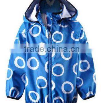 Allover Printing Fashionable Kids PU Raincoat