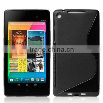 High Qanlity For Google Nexus 7 TPU Cover with S Shape