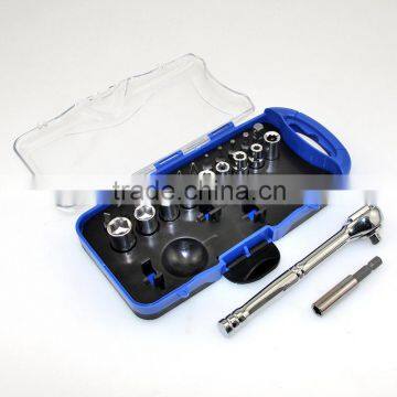25Pc 25mm Portable Multifunction Ratcheting Magnetic ScrewDriver Bit Set