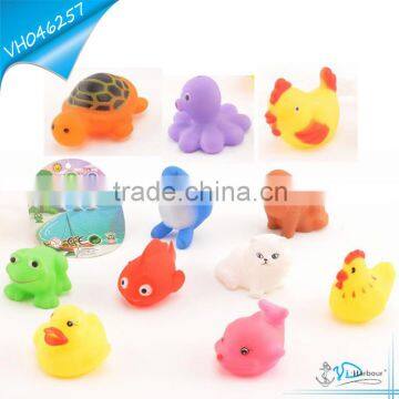 Baby Bath Soft Small Rubber Animal Toys For Kids