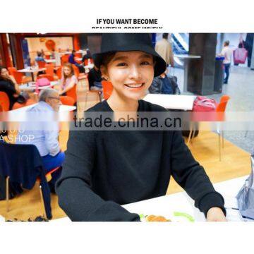 2016 Latest Leisure British Retro Rolled Brim Man Women Lady Real Wool Fedora Hat