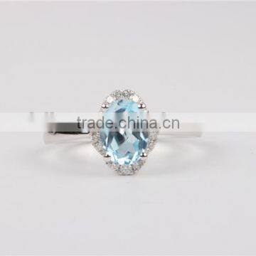 Sartificial Stone Designs Sterling Ring Panyu Factory Process Jewelry photo-3