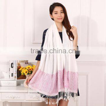 Newest Women Fashion Tassel Paisley Jacquard Scarf photo-6