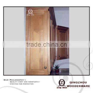 maple wall cabinet display