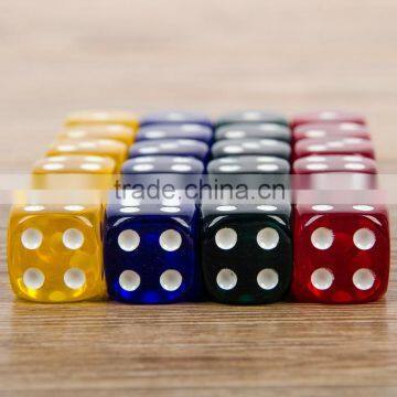 16MM Rounded Transparent Color Game Dice Dice Set /children Gifts Toys photo-4