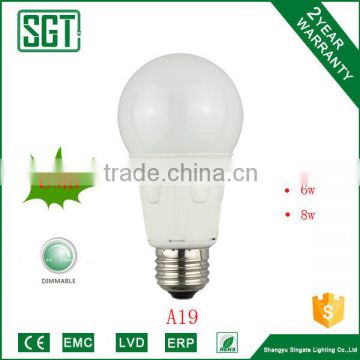 A19 led dimmable bulbs 6w 8w 10w lamp led bulb