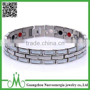 4 In 1 Bio Elements Energy Fashion Stainless Steel Bracelets Bangles