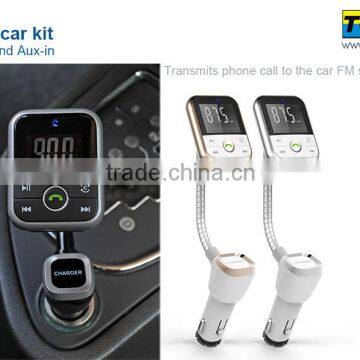 Factory price Mini Bluetooth Wireless car kits fm transmitter with bluetooth