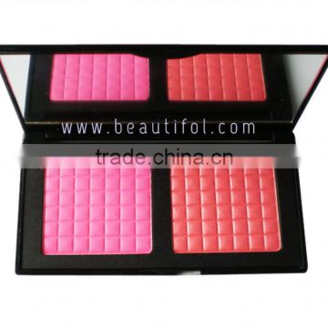 Wholesale dual color natural blusher pallet, long lasting cosmetics and make up                        
                                                Quality Choice