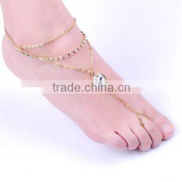 Top Grade Gemstone Gold Plated Anklet