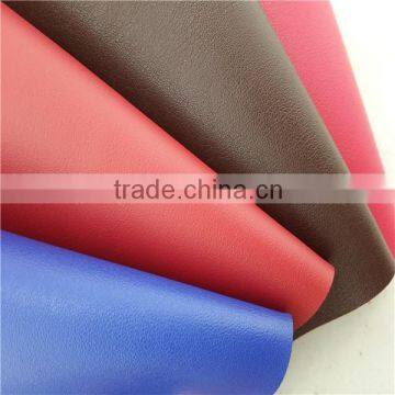 PU flocking leather faux leather colorful easily clean synthetic leather for bag automotive covers durable and hot sale