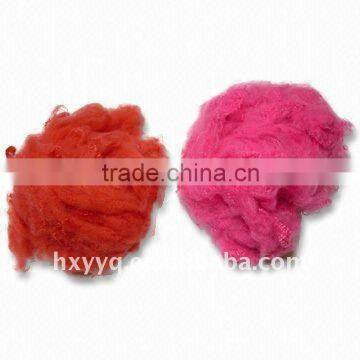 recycled coloured polyester fibre