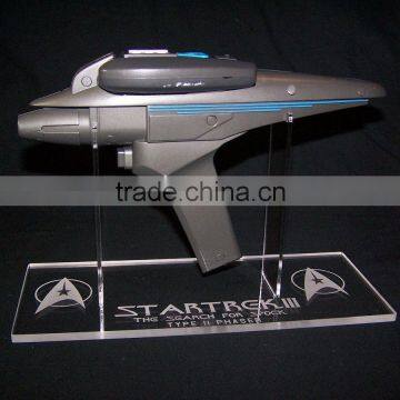 acrylic display stand for Diamond Select Star Trek Search for Spock Phaser