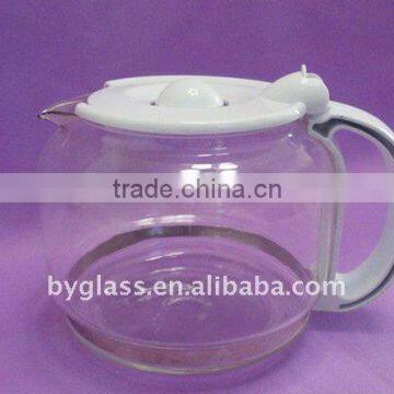 500ml clear borosilicate galss jar with handle