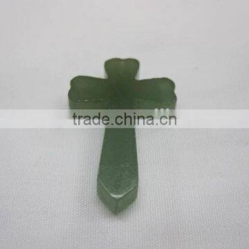 Cross Pendant Green Aventurine Pendant Fittings Gemstone Jewellery photo-3