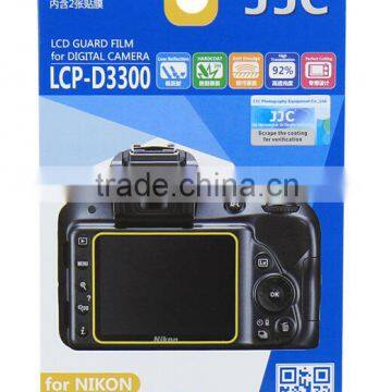 LCD Gurd Protector JJC LCP-D3300 PET Screen Ptotector For Nikon D3300 NIKON D3200 Screen protector For Camera