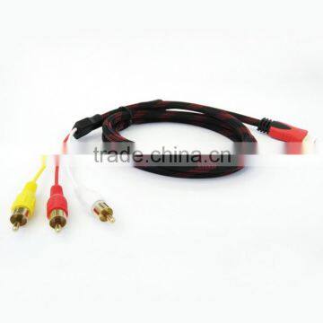 Factory Customized 1.5m/5ft Hdmi to av Adapter Cable for Computer/monitor/projector/home Theater photo-6