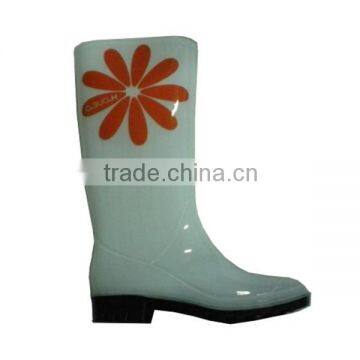 flower printed pvc rain boots women,custom made working boots,durable plastic boots